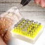 Набор алмазных насадок - 50 шт (фрезы, шарошки) для Dremel / гравера - Ø3.17 mm - 120 Grit